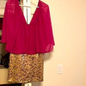 Beautiful purple sequin dress